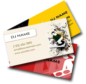 dj business cards